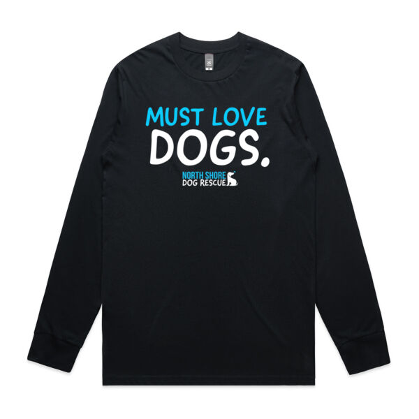 NSDR Must love dogs Mens Long Sleeve T-shirt Thumbnail