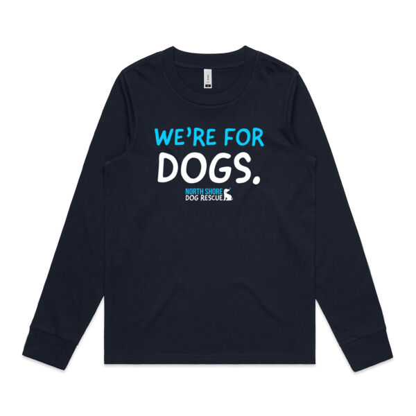 NSDR We're for dogs Womens Long Sleeve T-Shirt Thumbnail