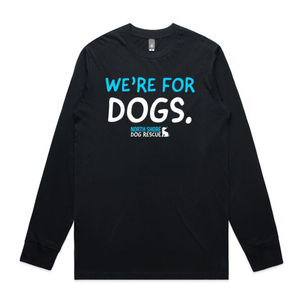 NSDR We're for dogs Mens Long Sleeve T-shirt Thumbnail