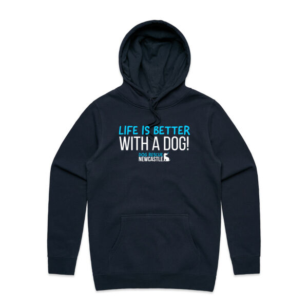 DRN Life is better with a dog. Unisex Hoodie Thumbnail