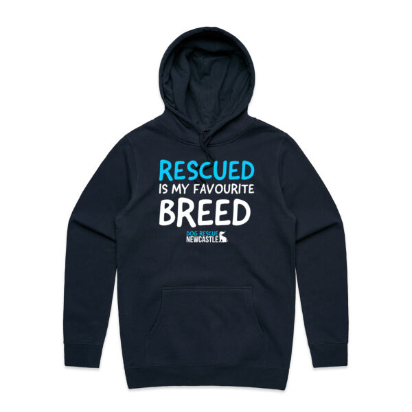 DRN Rescued is my favourite breed. Unisex Hoodie Thumbnail