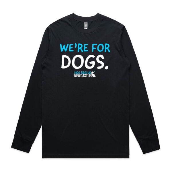 DRN We're for dogs. Mens Long Sleeve T-shirt Thumbnail