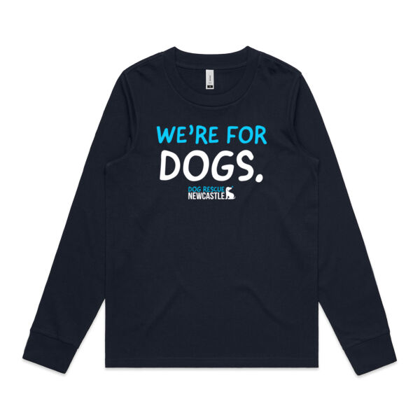 DRN We're for dogs. Womens Long Sleeve T-Shirt Thumbnail