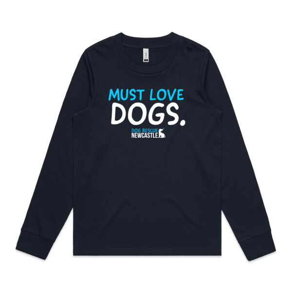 DRN Must love dogs. Womens Long Sleeve T-Shirt Thumbnail