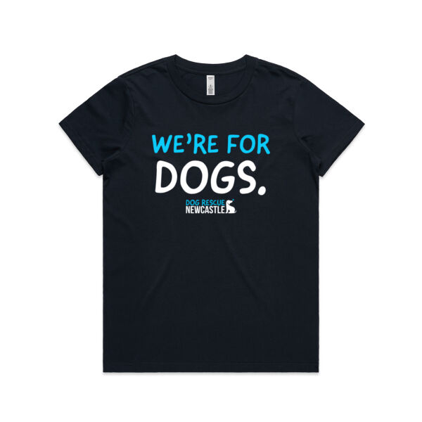 DRN We're for dogs. Womens Short Sleeve T-shirt Thumbnail
