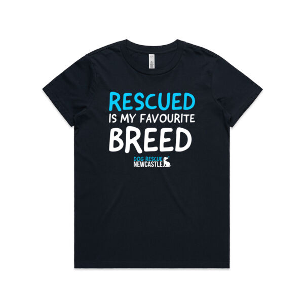 DRN Rescued is my favourite breed. Womens Short Sleeve T-shirt  Thumbnail