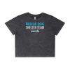 Wo's Stone Wash Heavy Crop Tee Thumbnail
