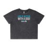 Wo's Stone Wash Heavy Crop Tee Thumbnail