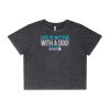 Wo's Stone Wash Heavy Crop Tee Thumbnail